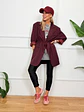 Jenny Trench Coat Wine 89992 - thumbnail 1