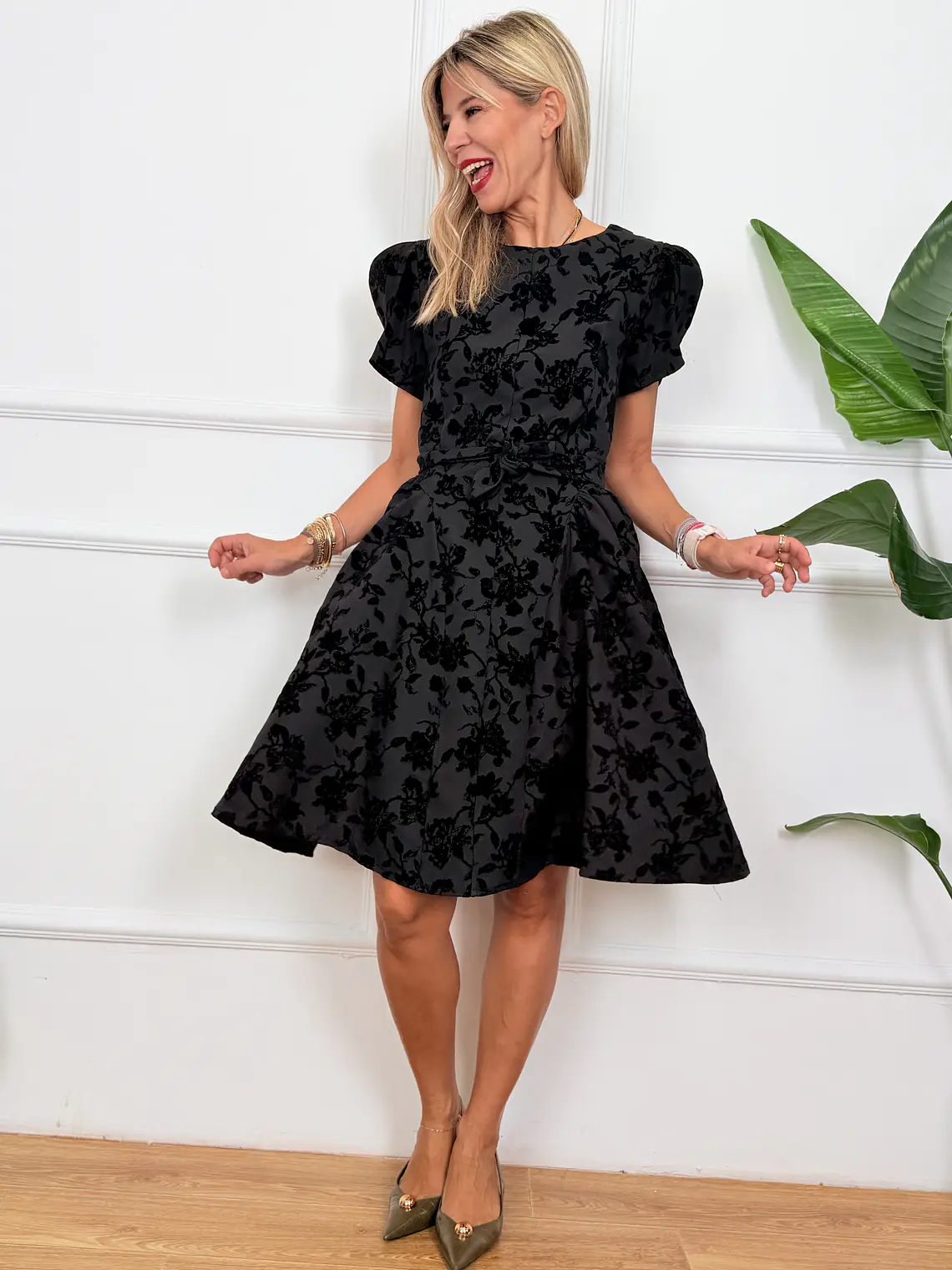 Hélène Mini Dress Black 59319  1