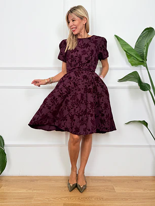 Hélène Mini Dress Wine 59319