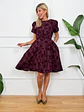 Hélène Mini Dress Wine 59319 - thumbnail 1
