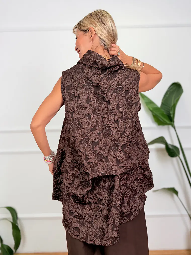Pierre Blouse Brown 53408 2