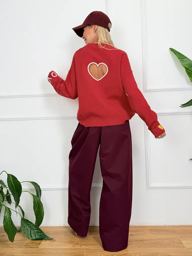 Rodin Sweater Red 7337   5