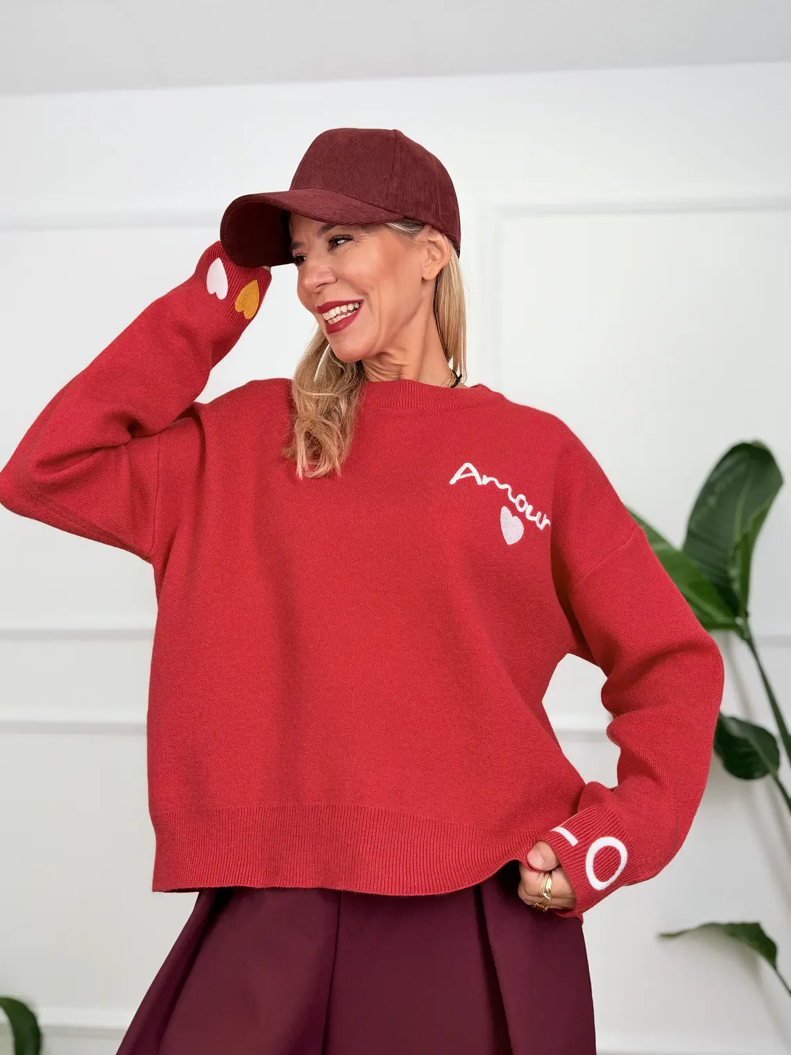 Rodin Sweater Red 7337   1