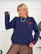 Rodin Sweater Blue 7337 - thumbnail 1