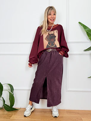 Bardot Blouse Wine 12152  