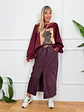 Bardot Blouse Wine 12152   - thumbnail 2