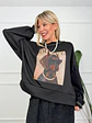 Bardot Blouse Black 12152 - thumbnail 1