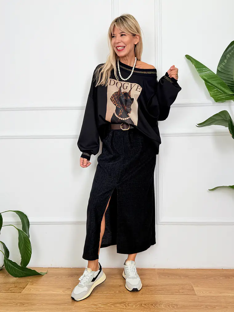 Bardot Blouse Black 12152 3