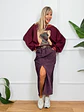 Bardot Blouse Wine 12152   - thumbnail 3