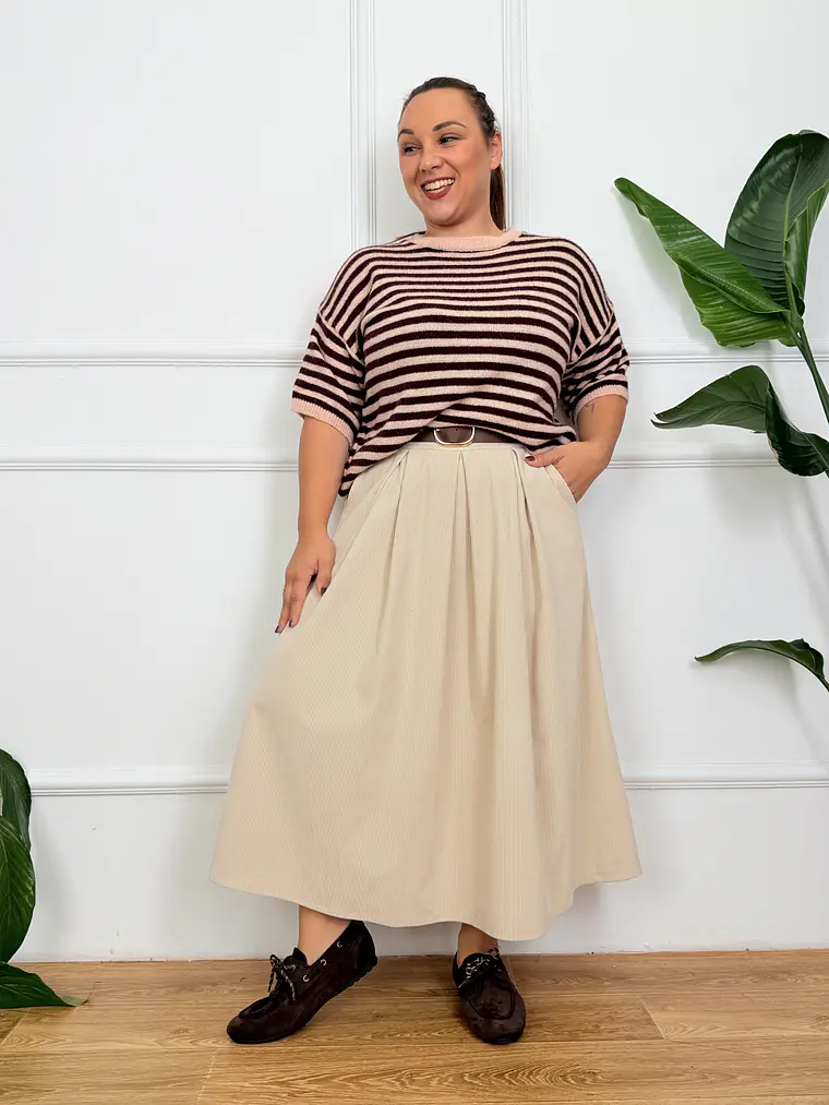 Céleste Skirt Cream 6054 2