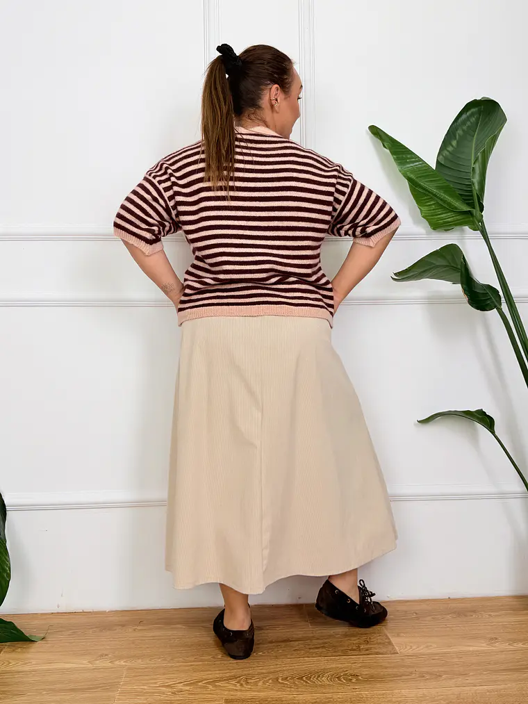 Céleste Skirt Cream 6054 4