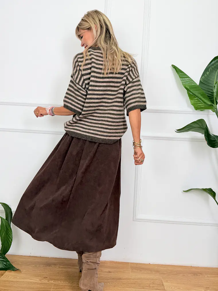 Céleste Skirt Βrown 6054  4