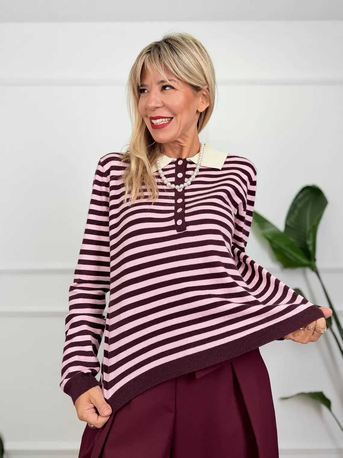 Monet Blouse Baby Pink 7365  1