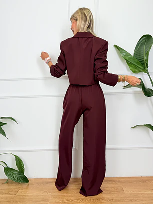 Cannes Suit Burgundy 3794