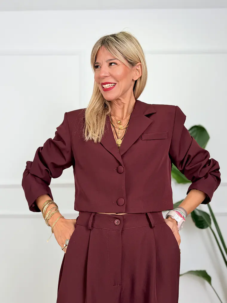 Cannes Suit Burgundy 3794 3