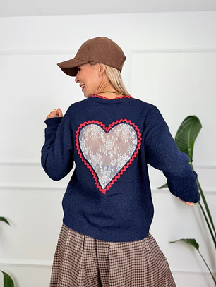 Lafayette Cardigan Blue 7341 