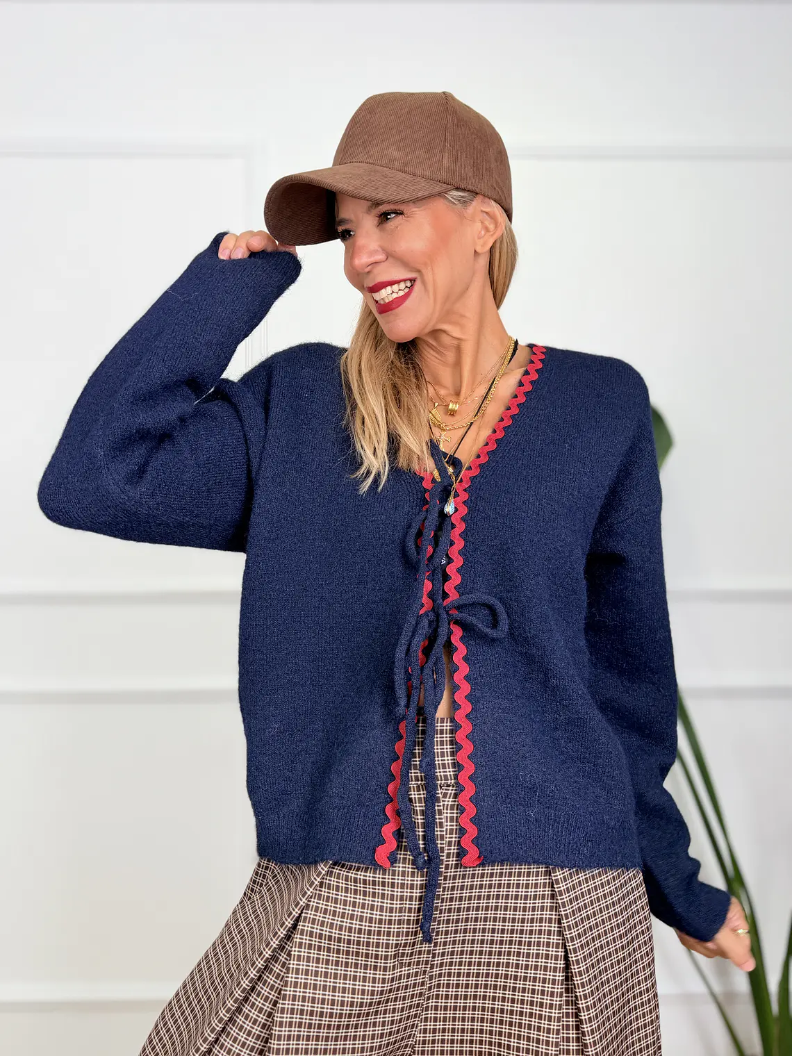 Lafayette Cardigan Blue 7341  1