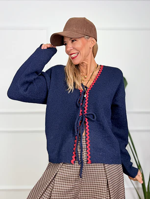 Lafayette Cardigan Blue 7341 