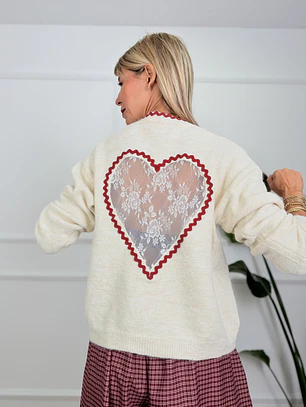 Lafayette Cardigan Ivory 7341