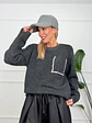 Balbina Sweater Charcoal 88238    - thumbnail 1