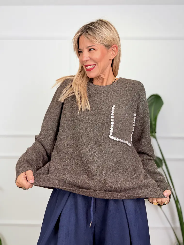 Balbina Sweater Coffe 88238  1