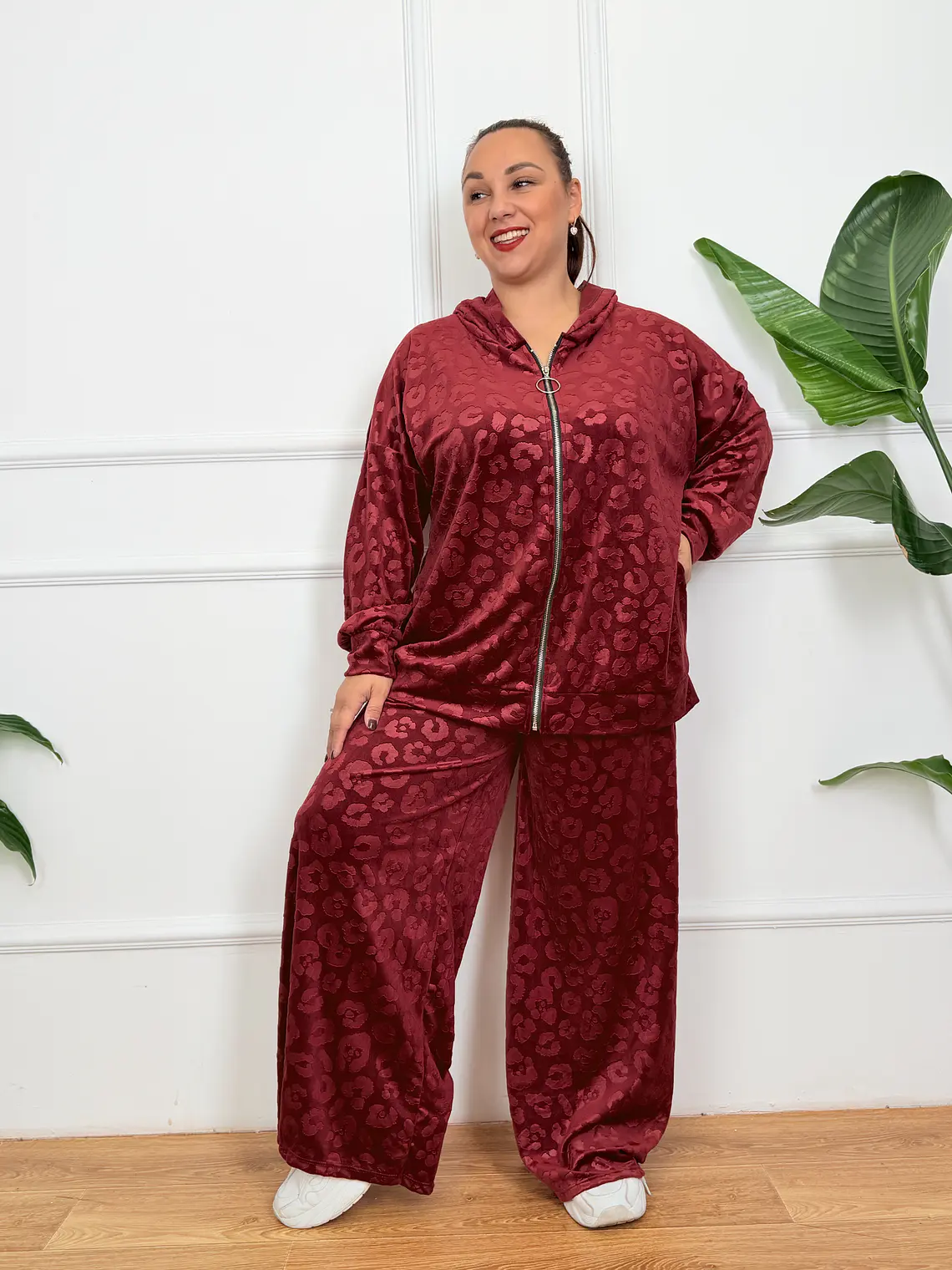 Varenna Velour Set Wine 3090  1