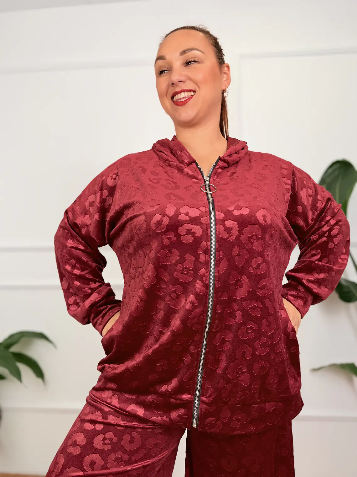 Varenna Velour Set Wine 3090  3