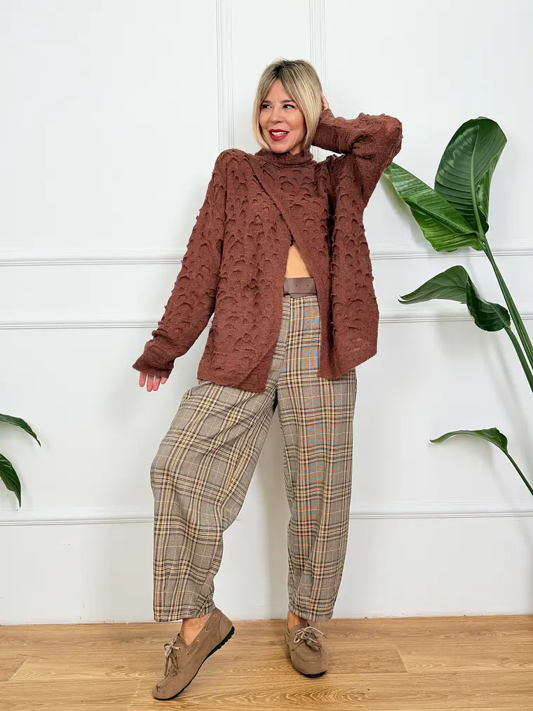 Edinburgh Sweater Brick Red 1471   3