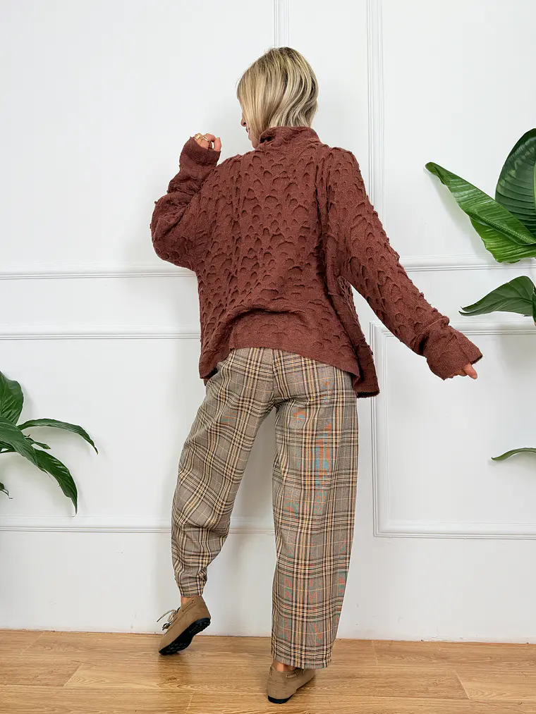 Edinburgh Sweater Brick Red 1471   5