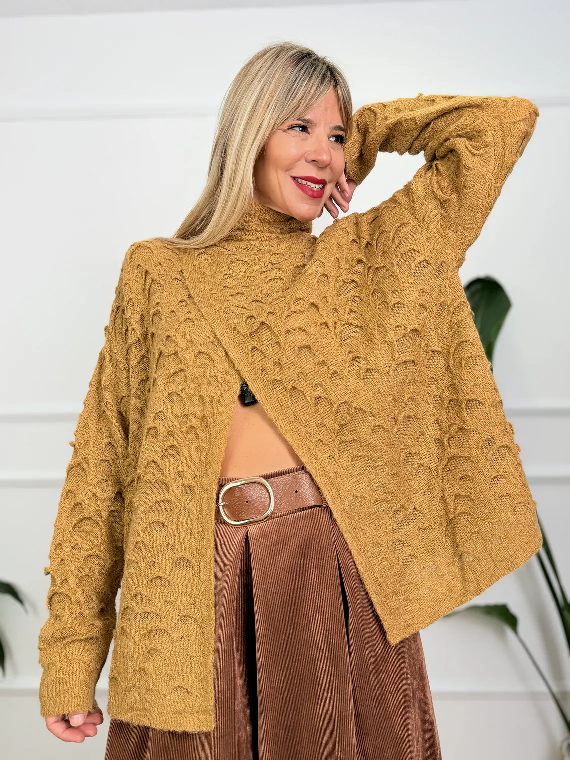 Edinburgh Sweater Mustard 1471  1
