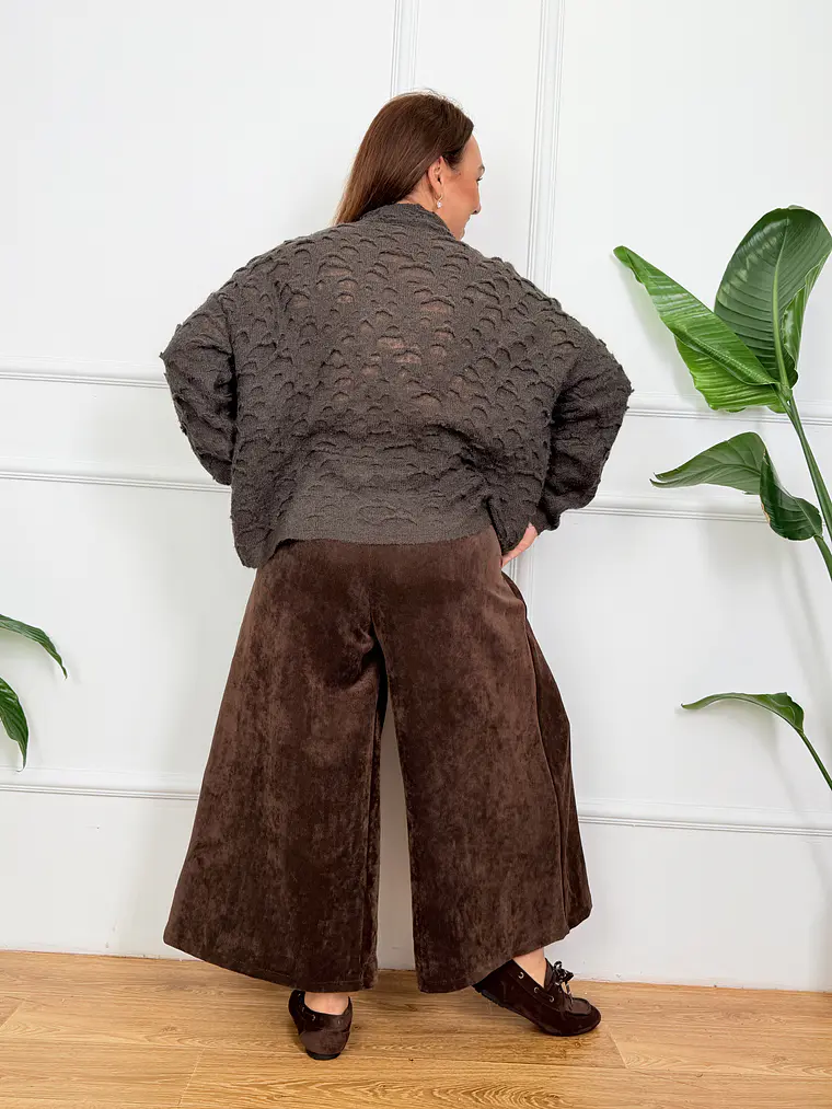 Thierry Corduroy Zip Cullot Choco 27926 4