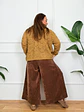 Thierry Corduroy Zip Cullot Camel 27926 - thumbnail 4