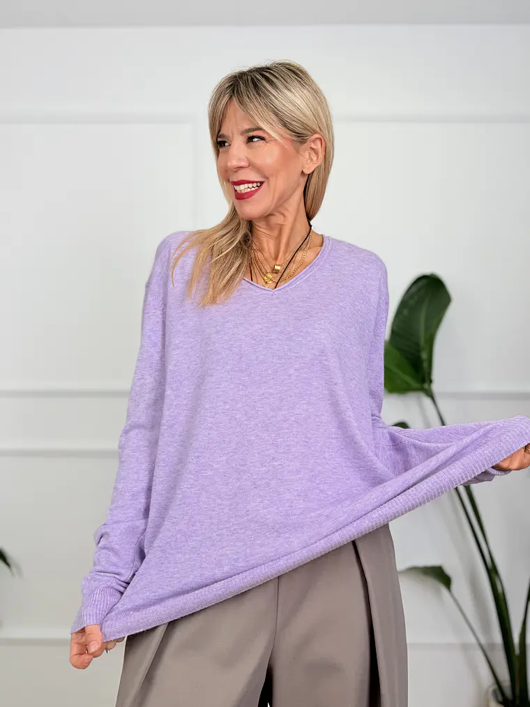 Lourmarin Blouse Lila 1110    1