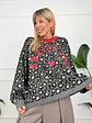 Hannah Leo Sweater Grey 25006 - thumbnail 1