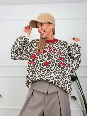 Hannah Leo Sweater Ivory  25006
