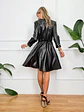Tropea Leather Dress Black 56723  - thumbnail 3