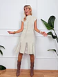 Nocino Ribbed Dress Beige 0293  - thumbnail 1