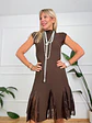 Nocino Ribbed Dress Brown 0293  - thumbnail 4