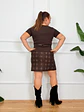 Marsala Mini Skirt Brown 6995 - thumbnail 4