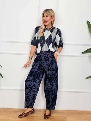 Richard Jean Pants Dark Blue 7916