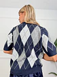 Rhona Argyle Sweater Blue 2233 - thumbnail 2