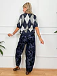 Rhona Argyle Sweater Blue 2233 - thumbnail 4