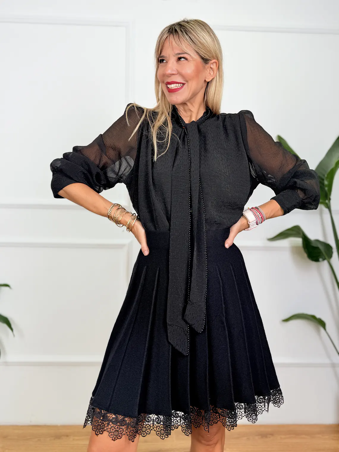 Basile Skirt Mouse Black 7003 1