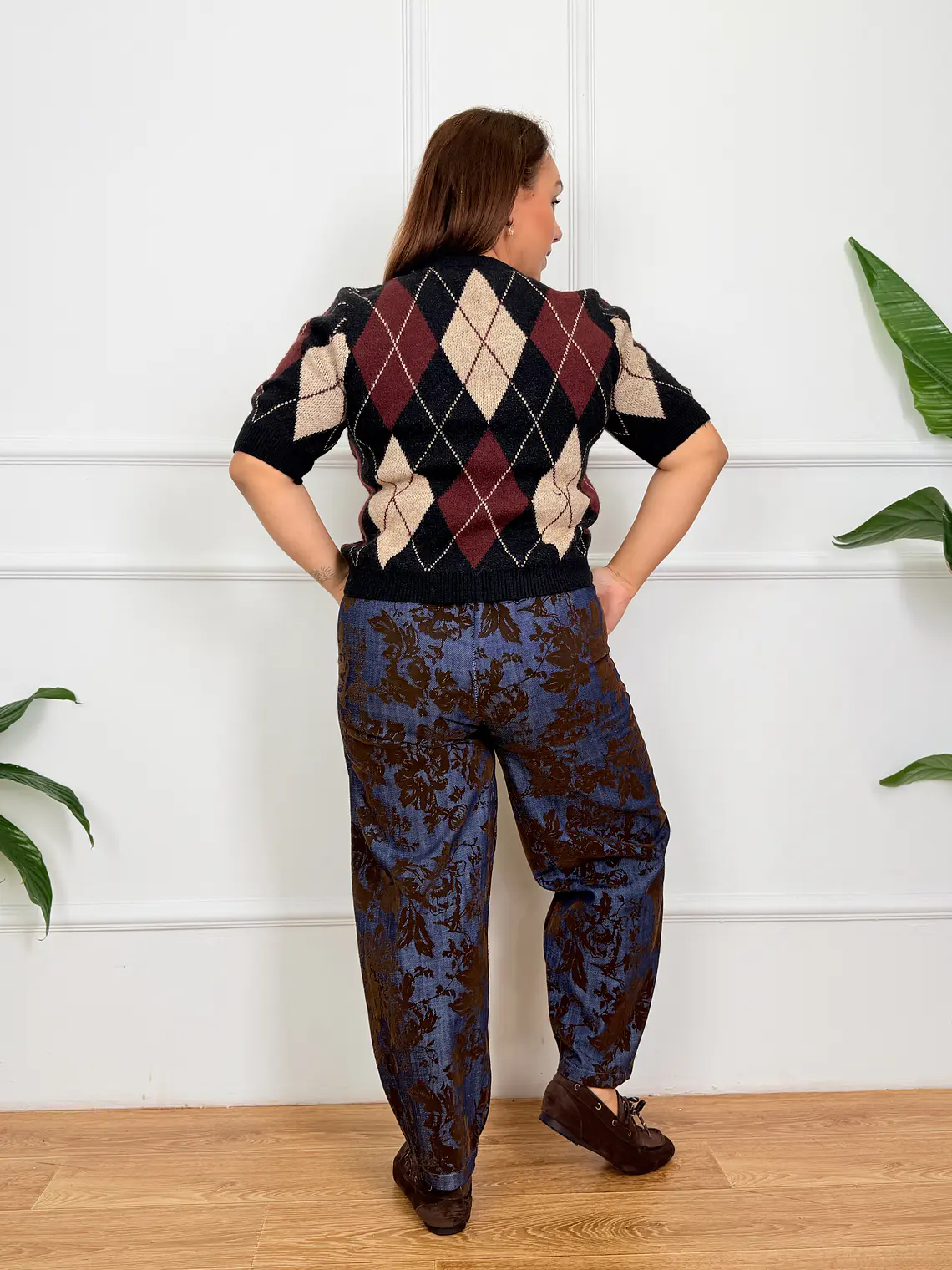 Rhona Argyle Sweater Black 2233  3