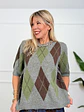 Rhona Argyle Sweater Grey 2233 - thumbnail 1