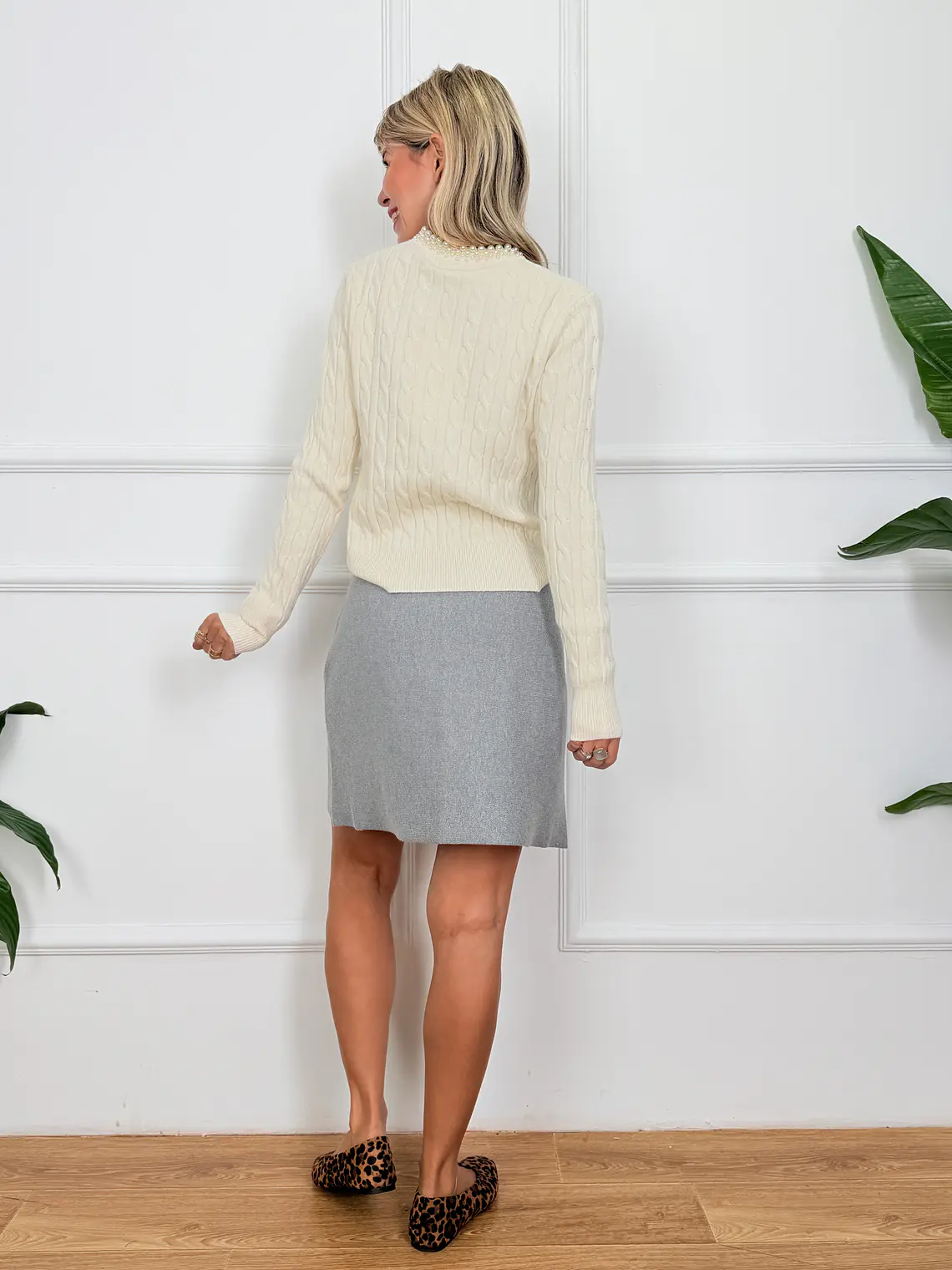 Alva Skirt Grey 6962 4
