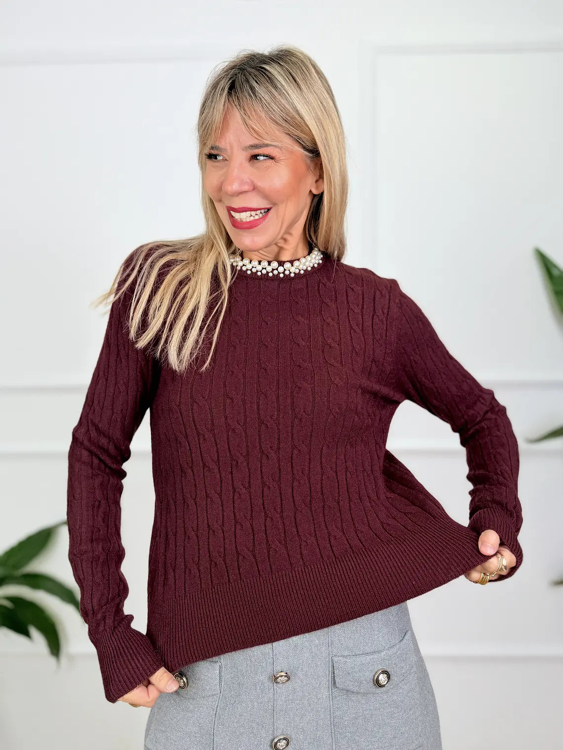 Saga Sweater Berry 5590   1
