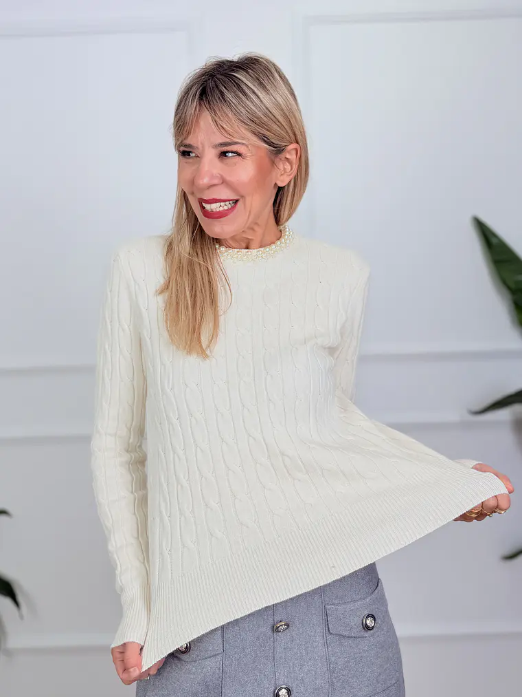 Saga Sweater Ivory 5590  1