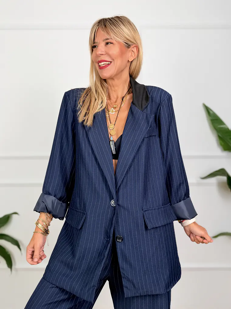 Greta Garbo Suit 14463 Blue 4