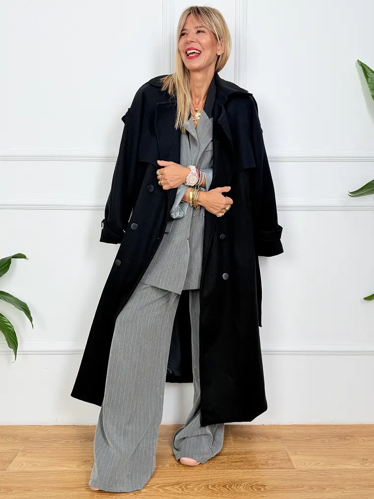 Neveser Coat 5280016 Black   1